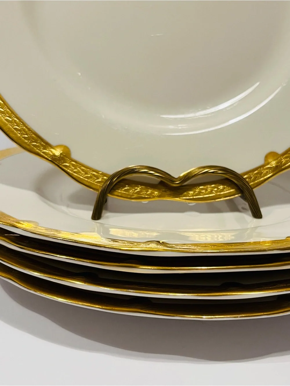 Antique Theodore Haviland New York Made in America Diner Plates Set of 5 Rare